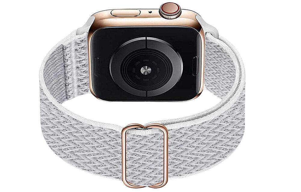 Pasek LUNA do Apple Watch 3/4/5/6/7/8/SE elegancki pasek, luksusowy design, najwyższa jakość nylonu, doskonałe dopasowanie, formalne i nieformalne stylizacje, trwałość i elegancja, komfortowe noszenie, ekskluzywny wygląd, dedykowany dla Apple Watch, wygoda i styl
