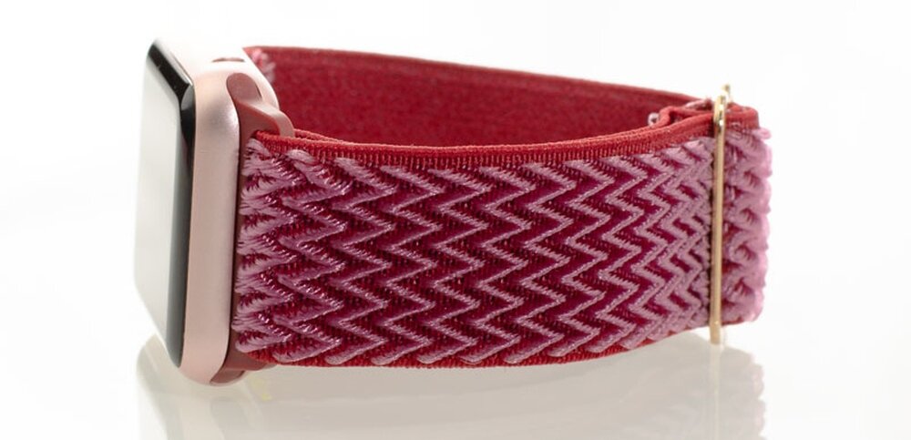 Pasek LUNA do Apple Watch 3/4/5/6/7/8/SE elegancki pasek, luksusowy design, najwyższa jakość nylonu, doskonałe dopasowanie, formalne i nieformalne stylizacje, trwałość i elegancja, komfortowe noszenie, ekskluzywny wygląd, dedykowany dla Apple Watch, wygoda i styl