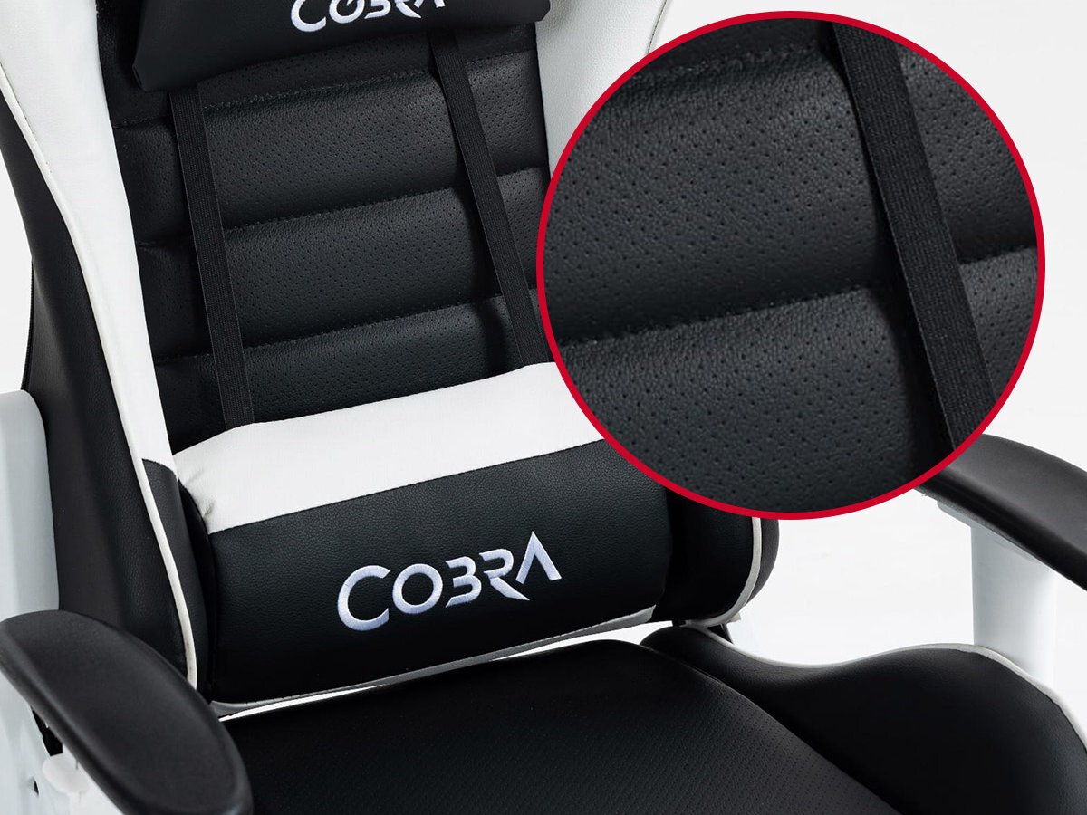 Fotel COBRA Rebel wysokiej jakości materiałów ekologiczna skóra PU konstrukcja z drewna i metalu