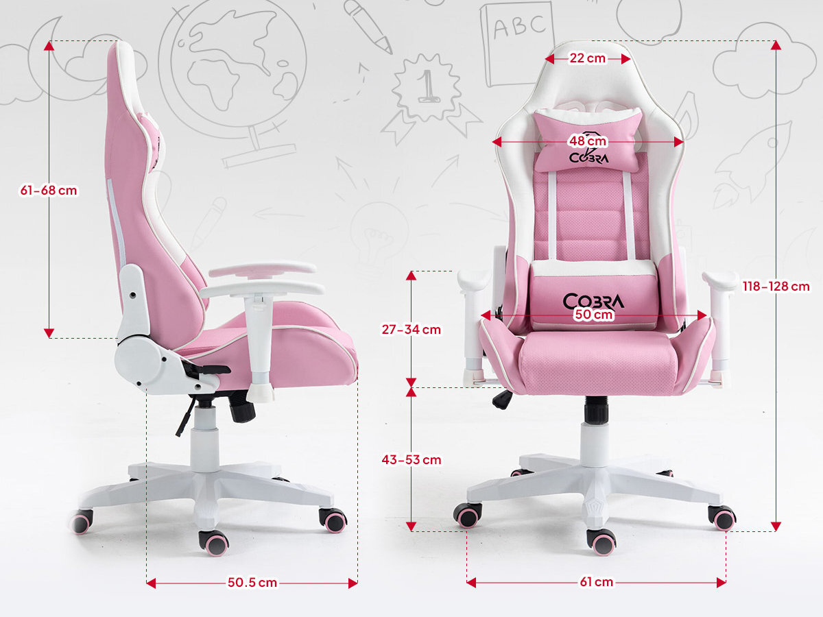 Fotel COBRA Rebel Solidna konstrukcja wysokiej jakości materiały stabilność i bezpieczeństwo użytkowania łatwy w montażu do gier nauki, pracy i relaksu