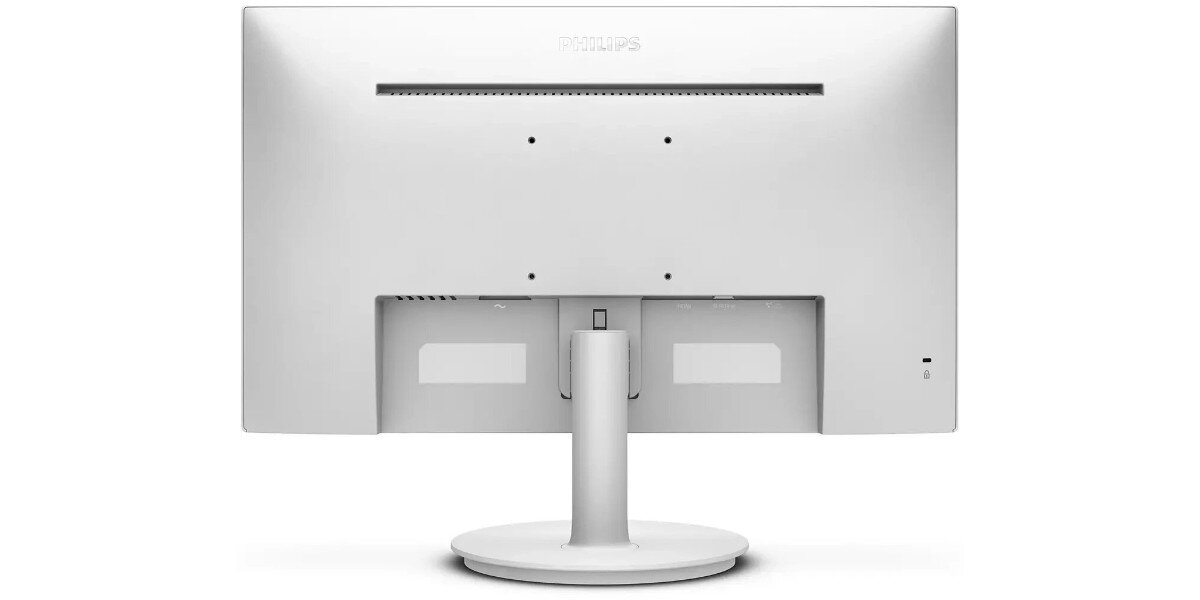 Monitor PHILIPS V-line 241V8AW na białym tle - tył monitora.