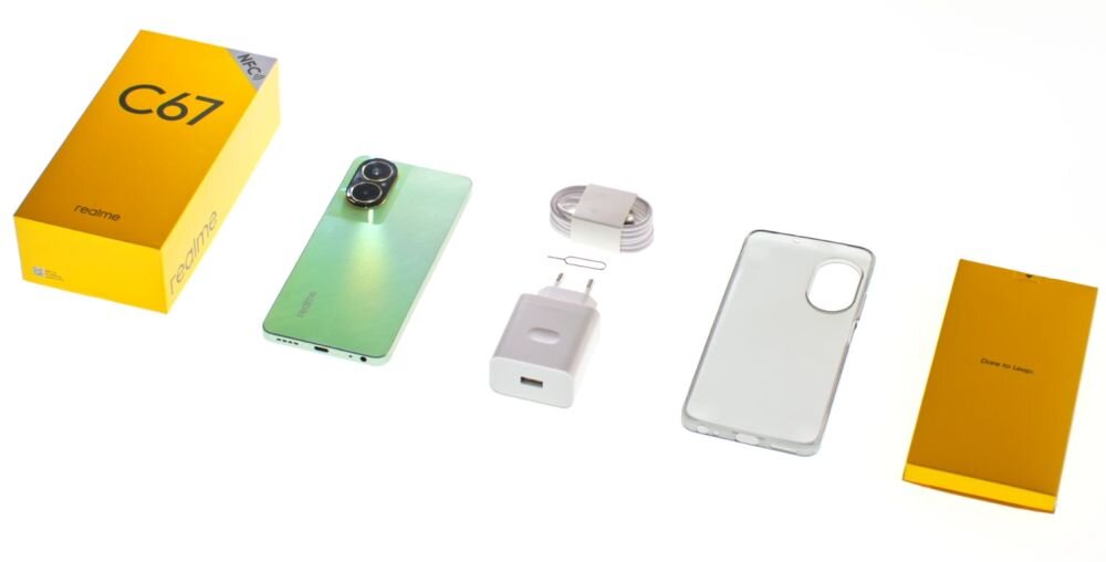 Smartfon REALME C67 ekran bateria aparat procesor ram pamięć pojemność rozdzielczość zdjęcia filmy opis dane cechy blokady system łączność wifi bluetooth obudowa szkło odporność porty muzyka transfer sieć przekątna matryca waga czujniki oled amoled ips