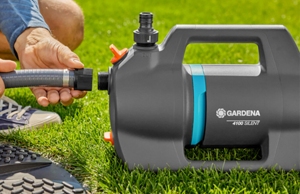Pompa GARDENA 4100 SILENT 09050-20 silnik o wysokiej efektywnosci energetycznej moc 550 W