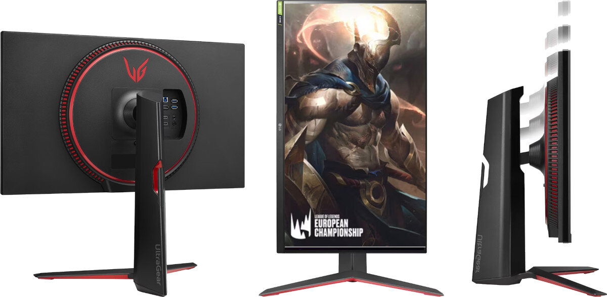 Monitor LG UltraGear 27GP850P-B.AEU.AEU 27 2560x1440px IPS 165Hz 1 ms [GTG] podstawa stabilność mocowanie VESA regulacja nachylenie
