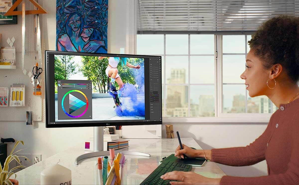 Monitor LG 27UQ850-W.AEU 27 3840x2160px IPS 5 ms [GTG] barwy odwzorowanie matryca