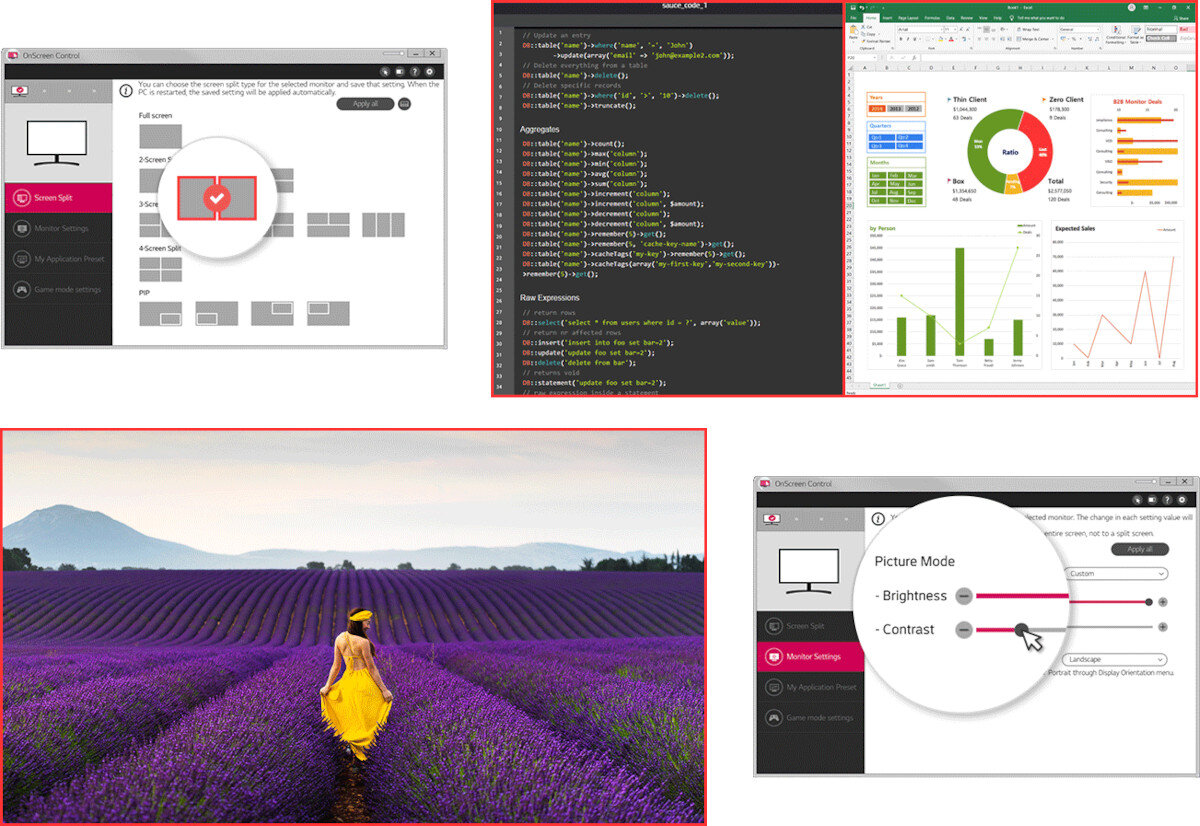 Monitor LG 27UQ850-W.AEU 27 3840x2160px IPS 5 ms [GTG] aplikacja ustawienia narzędzia