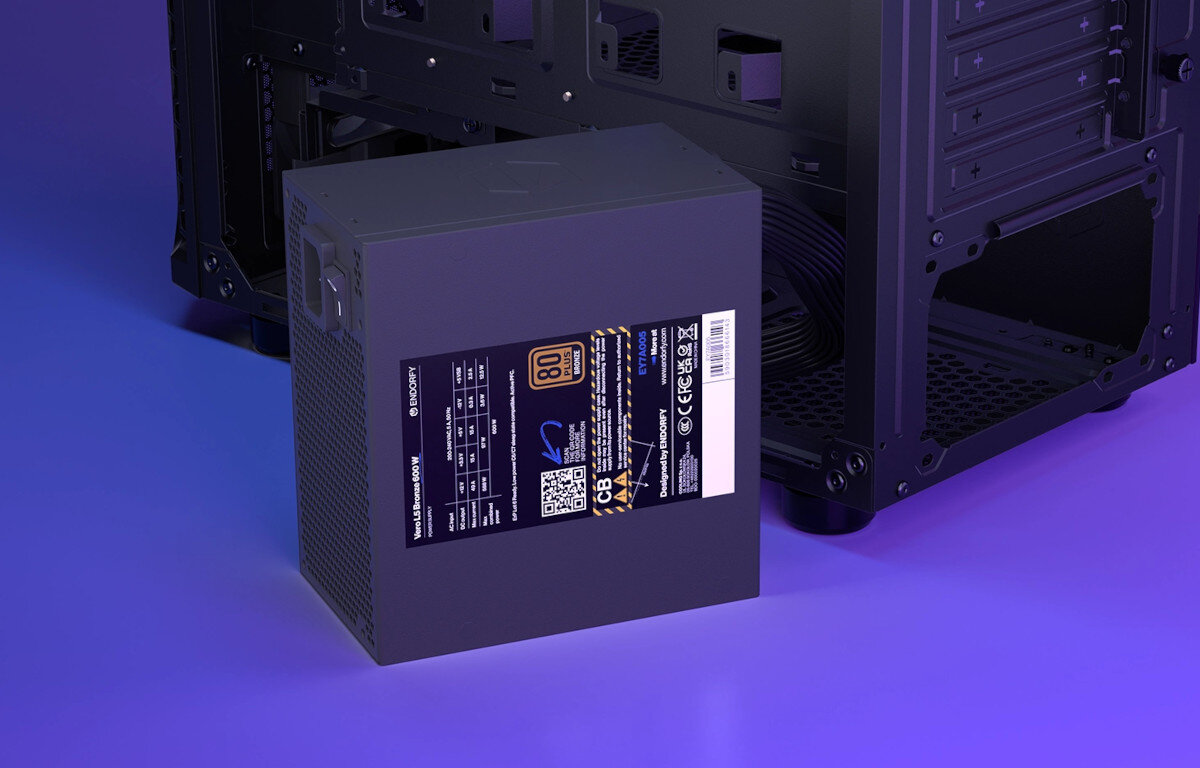 Komputer MAD DOG ENDORFY500ARGB-I04DR32 i5-13500 32GB RAM 2TB SSD GeForce RTX4060Ti/16 zasilacz moc prąd efektywność modularność