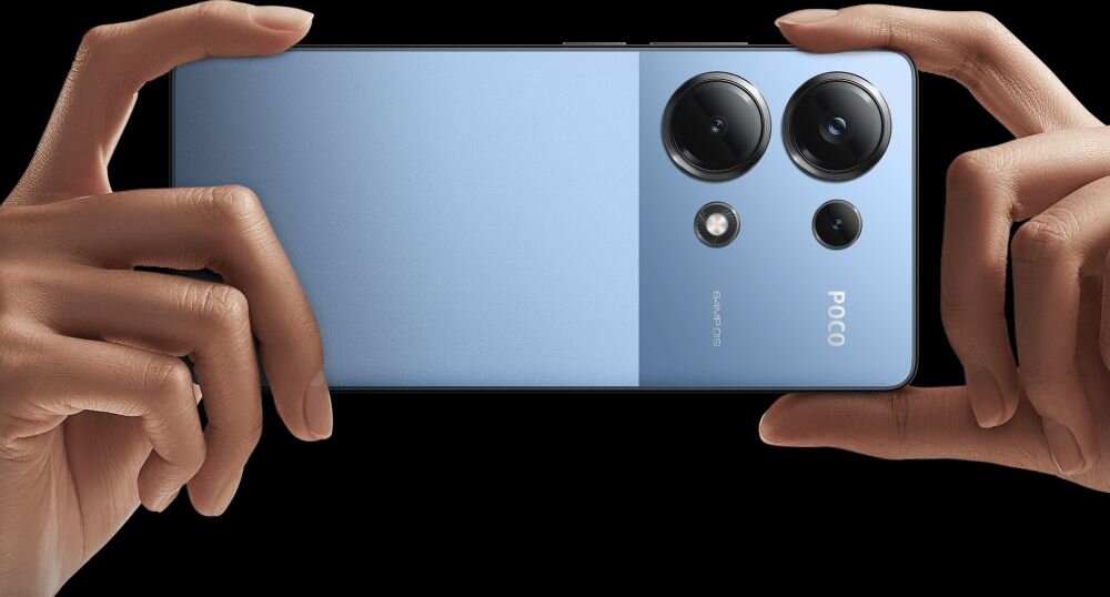 Smartfon XIAOMI Poco M6 Pro ekran bateria aparat procesor ram pamięć pojemność rozdzielczość zdjęcia filmy opis dane cechy blokady system łączność wifi bluetooth obudowa szkło odporność porty muzyka transfer sieć przekątna matryca waga czujniki oled amoled ips