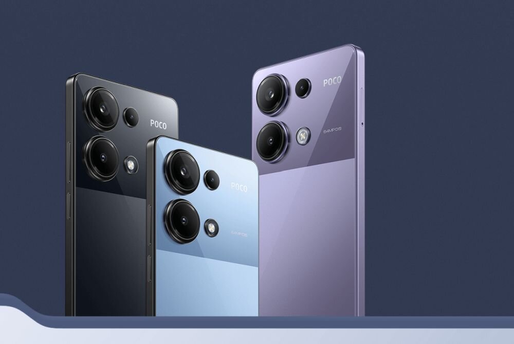 Smartfon XIAOMI Poco M6 Pro ekran bateria aparat procesor ram pamięć pojemność rozdzielczość zdjęcia filmy opis dane cechy blokady system łączność wifi bluetooth obudowa szkło odporność porty muzyka transfer sieć przekątna matryca waga czujniki oled amoled ips
