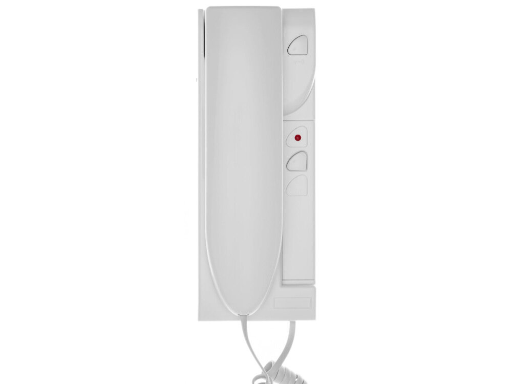 Unifon CYFRAL ADA-01C4 Biały polaczenia z centralna linia dwuprzewodowa sluchawka zdalne otwieranie drzwi wejsciowych czesc systemu domofonowego elektronika CYFRAL klasyczny wyglad niewielkie wymiary 220 x 82 x 57 mm