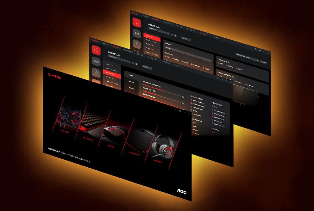 Monitor AOC CU34G2XP 34 3440x1440px 180Hz 1 ms [GTG] Curved aplikacja ustawienia