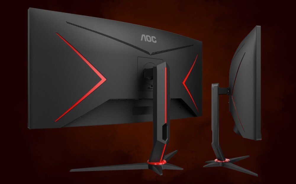 Monitor AOC CU34G2XP 34 3440x1440px 180Hz 1 ms [GTG] Curved wzrok ochrona ergonomia regulacja podstawa