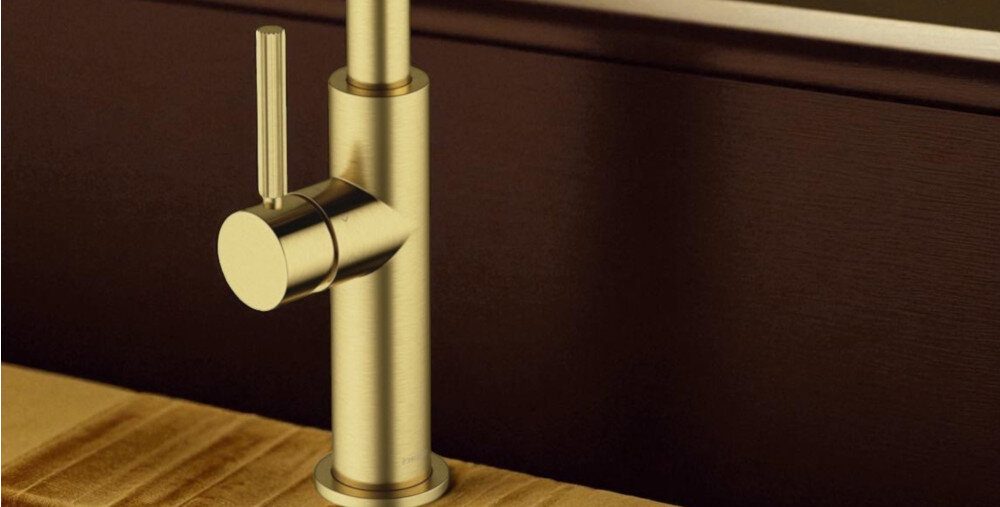 BATERIA KUCHENNA OMNIRES SWITCH Z FILTREM SW9057-FD1BSB MOSIĄDZ SZCZOTKOWANY wykonanie z mosiądzu głowica ceramiczna Technologia COLD START oszczędzanie energii mniejsze zużucie wody pozycja pionowa aksamitne wykończenie