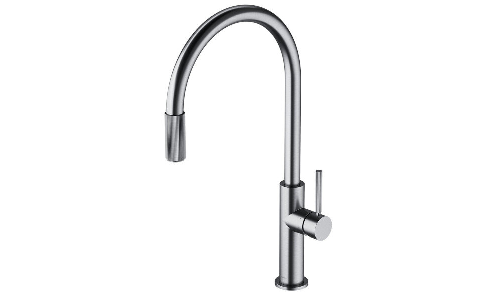 BATERIA KUCHENNA OMNIRES SWITCH Z FILTREM SW9057-FD1NI NIKIEL obrotowa wylewka swoboda działania płynne poruszanie większa elastyczność użytkowania