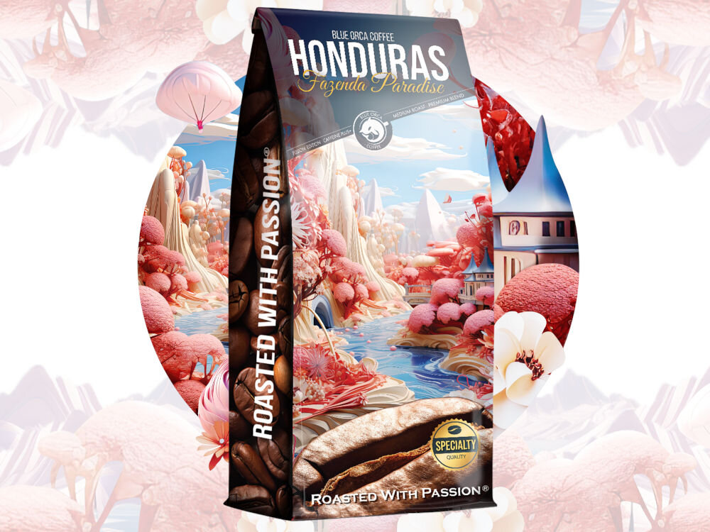 Kawa ziarnista BLUE ORCA COFFEE COFFEE Honduras Fazenda Paradiso 1kg (Rzemieślnicza) (Speciality) naturalny charakter stopień wypalania