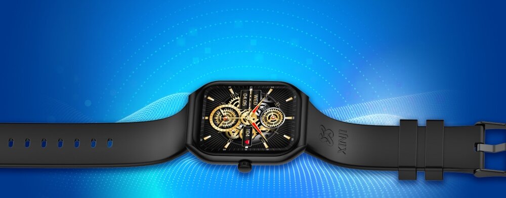 Smartwatch XINJI Cobee CA1 ekran bateria czujniki zdrowie sport pasek ładowanie pojemność rozdzielczość łączność sterowanie krew puls rozmowy smartfon aplikacja