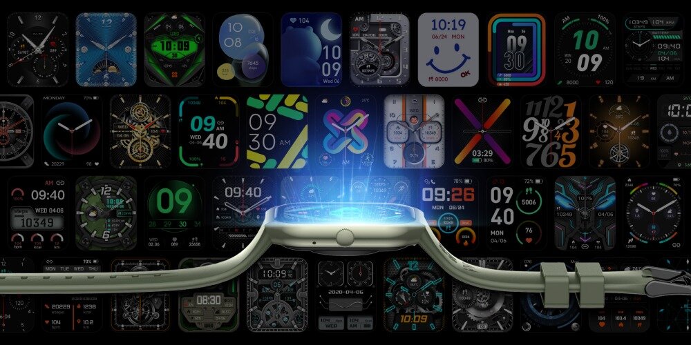 Smartwatch XINJI Cobee CA1 ekran bateria czujniki zdrowie sport pasek ładowanie pojemność rozdzielczość łączność sterowanie krew puls rozmowy smartfon aplikacja