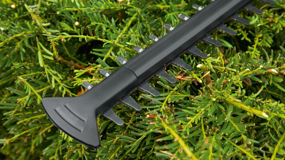 Nożyce do żywopłotu BOSCH EasyHedgeCut 18V-52-13 0600849M01 akumulatorowe specjalna oslona koncowki noza Blade Tip Protector