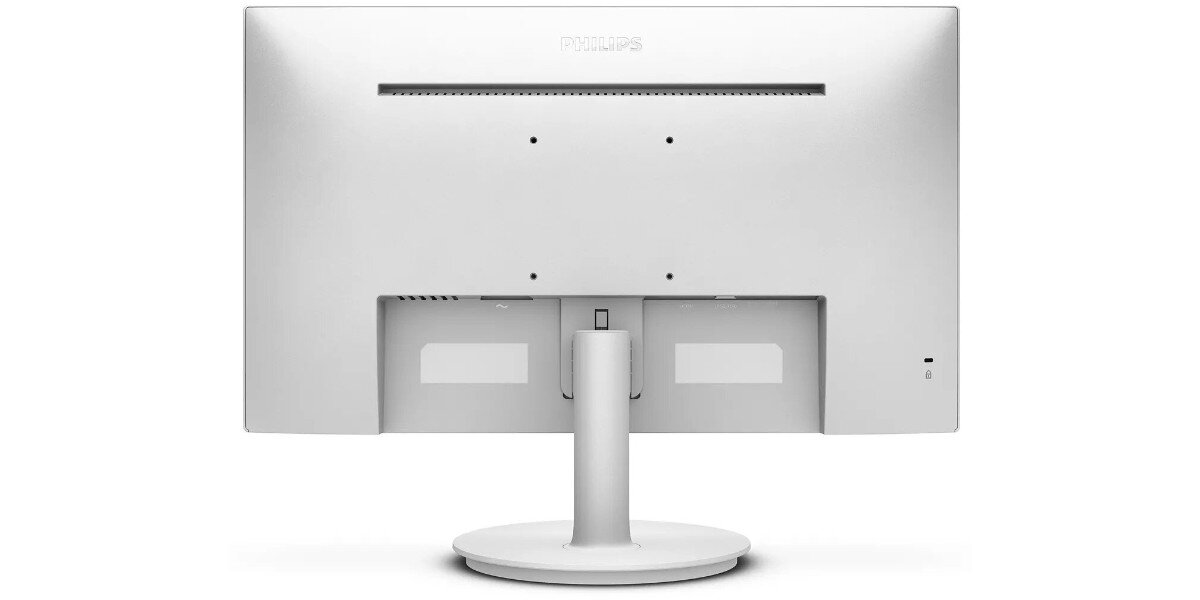 Monitor PHILIPS V-line 271V8AW na białym tle - tył monitora.