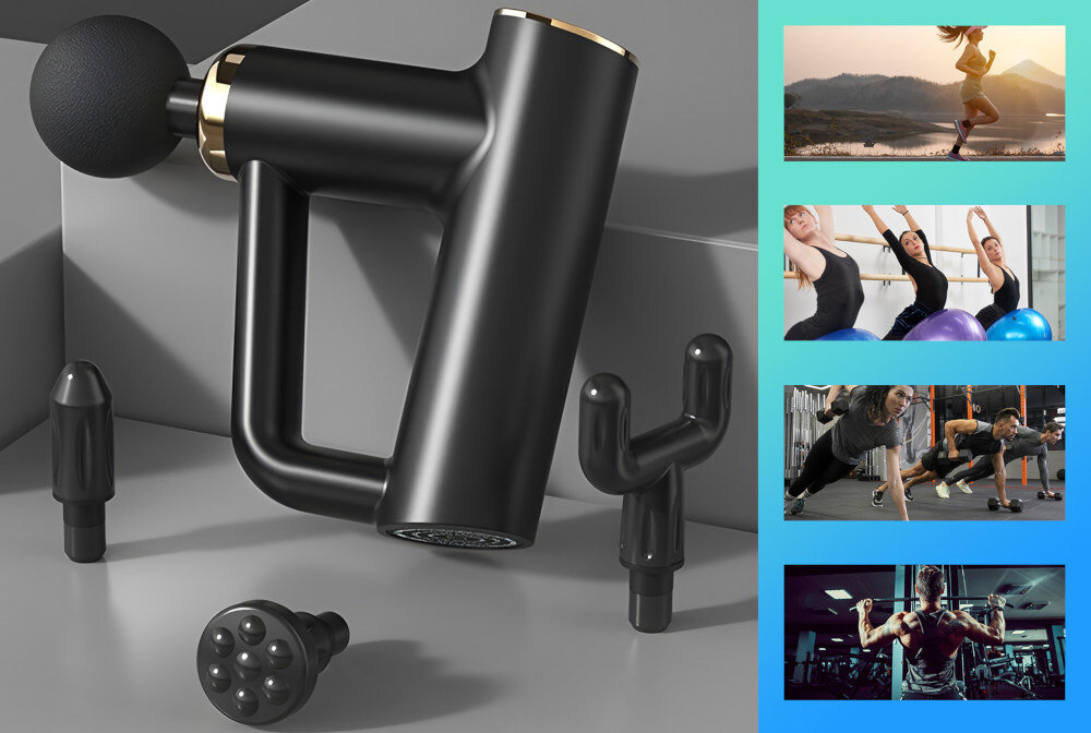 Masażer EXTRALINK MSG-03 Mini Zielony wszechstronny pobudzenie mięśni regeneracja łagodzenie bólu redukcja kwasu mlekowego krażenie krwi ruchomość stawów przeznaczenie użytkowanie ulga wsparcie kondycja