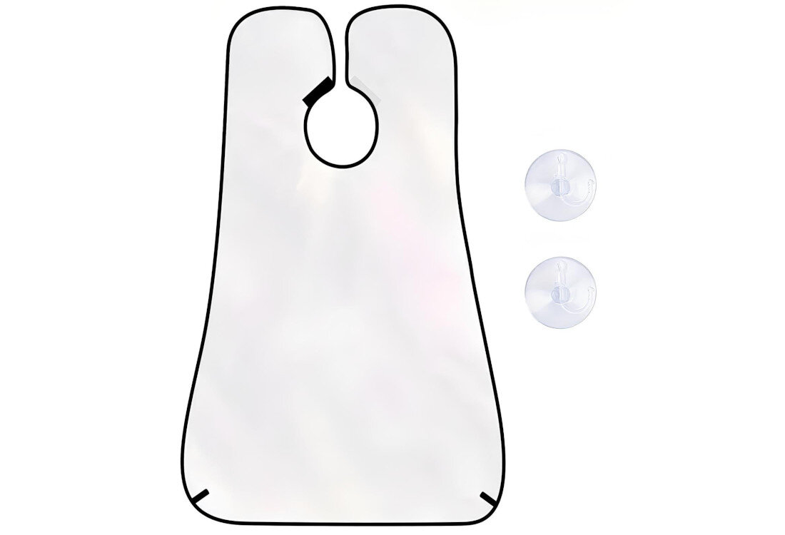 Peleryna fryzjerska EXTRALINK Biała Szybkie składanie można złożyć praktyczne rozwiązanie porządek pielęgnacja