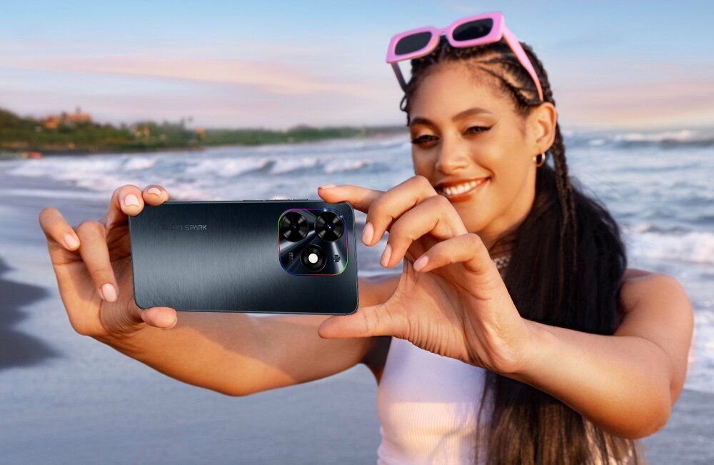 Smartfon TECNO SPARK GO 2024 ekran bateria aparat procesor ram pamięć pojemność rozdzielczość zdjęcia filmy opis dane cechy blokady system łączność wifi bluetooth obudowa szkło odporność porty muzyka transfer sieć przekątna matryca waga czujniki oled amoled ipse