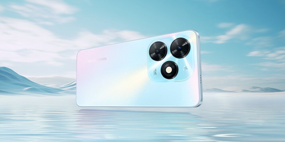 Smartfon tecno Spark 20C ekran bateria aparat procesor ram pamięć pojemność rozdzielczość zdjęcia filmy opis dane cechy blokady system łączność wifi bluetooth obudowa szkło odporność porty muzyka transfer sieć przekątna matryca waga czujniki oled amoled ipse