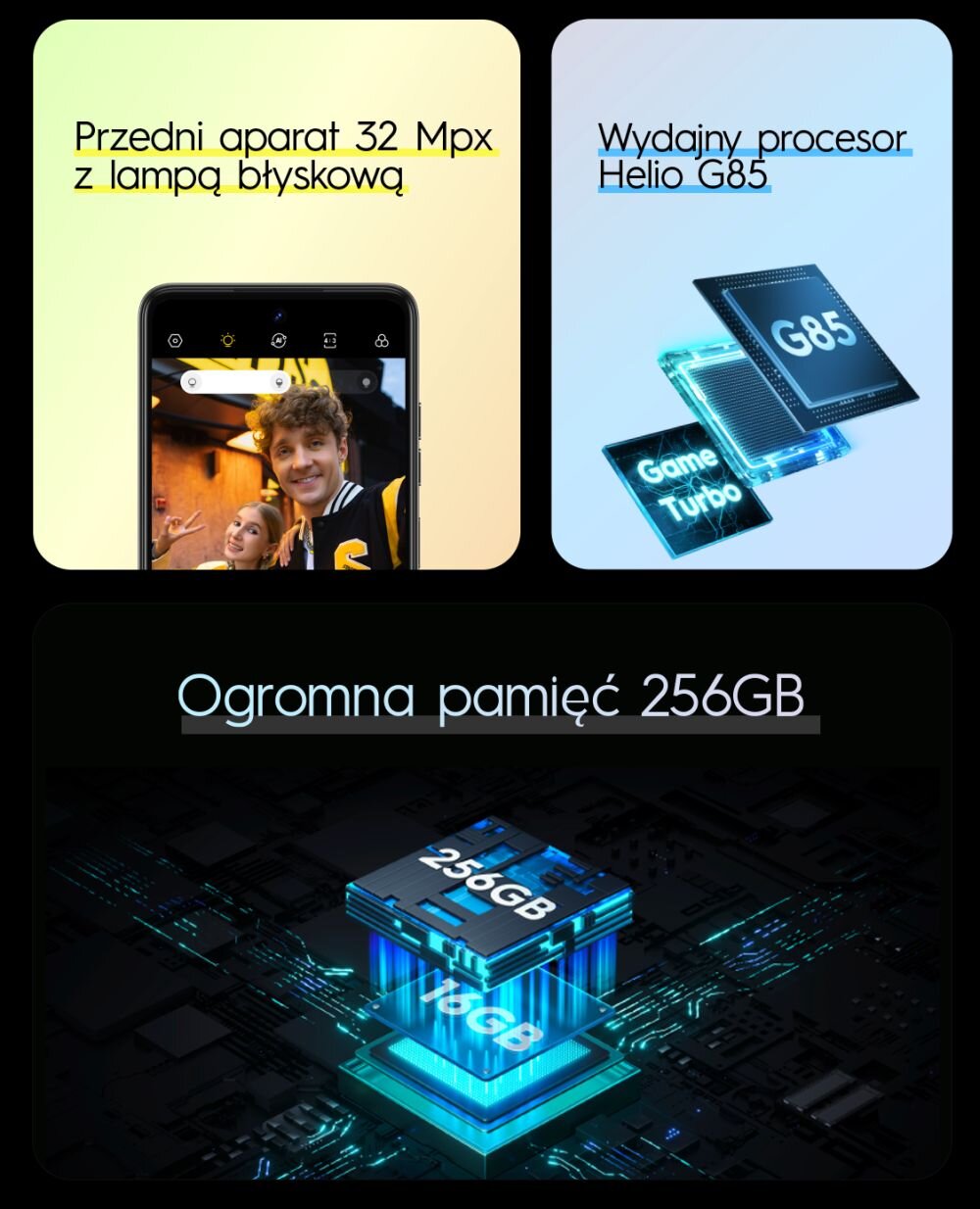 Smartfon TECNO Spark 20   ekran bateria aparat procesor ram pamięć pojemność rozdzielczość zdjęcia filmy opis dane cechy blokady system łączność wifi bluetooth obudowa szkło odporność porty muzyka transfer sieć przekątna matryca waga czujniki oled amoled ips