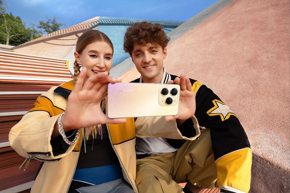 Smartfon TECNO Spark 20 Pro ekran bateria aparat procesor ram pamięć pojemność rozdzielczość zdjęcia filmy opis dane cechy blokady system łączność wifi bluetooth obudowa szkło odporność porty muzyka transfer sieć przekątna matryca waga czujniki oled amoled ips