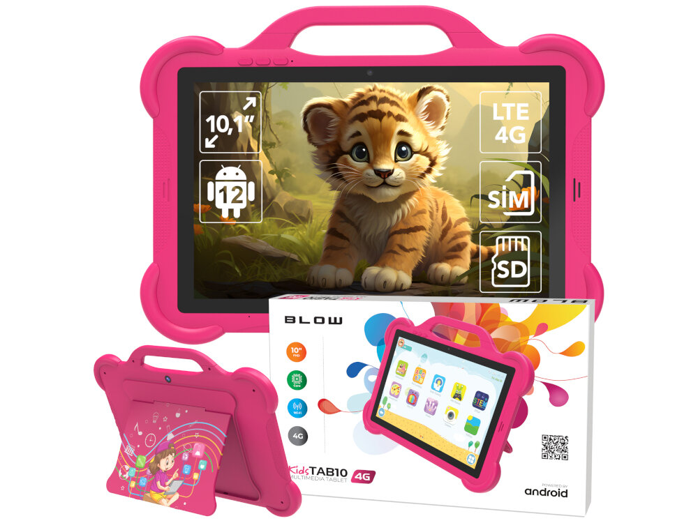 Tablet BLOW KidsTab 10 Rozowy procesor t606 8 rdzeni 4gb ram