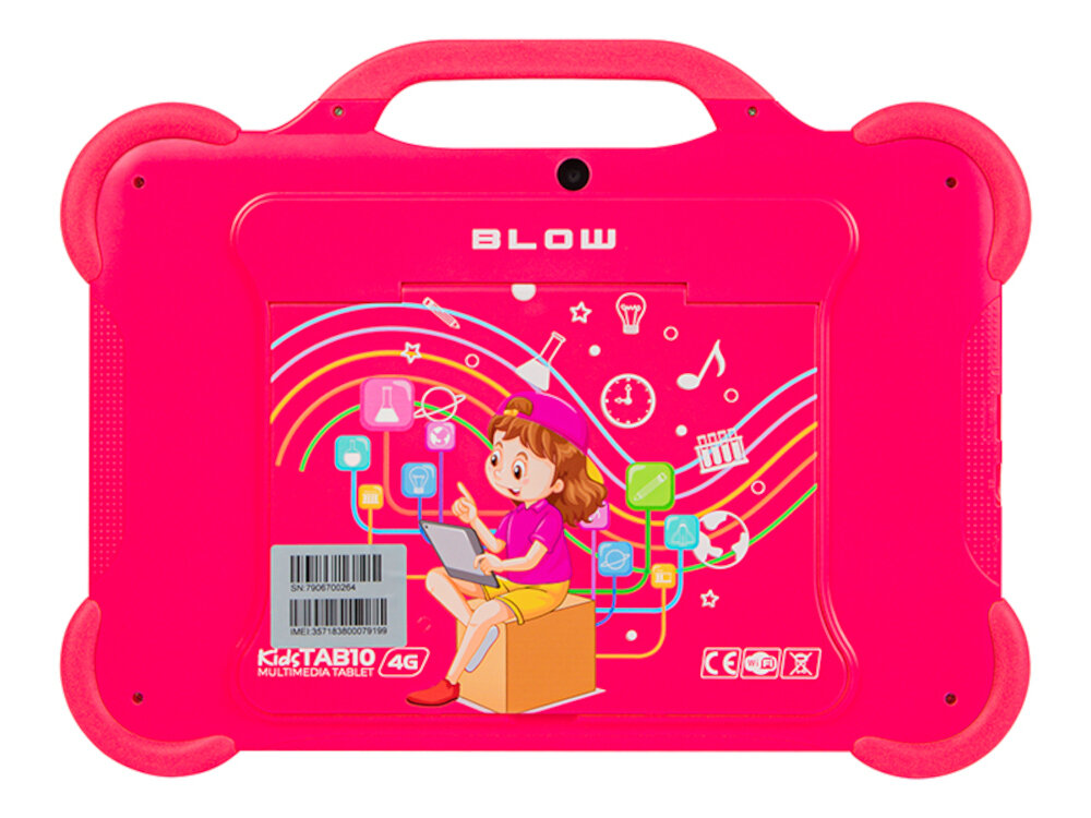 Tablet BLOW KidsTab 10 Rozowy zintegrowane etui ochronne