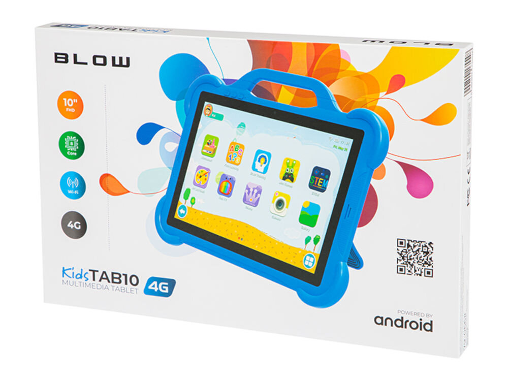 Tablet BLOW KidsTab 10 Niebieski Android 12 usługi google play store maps gmail
