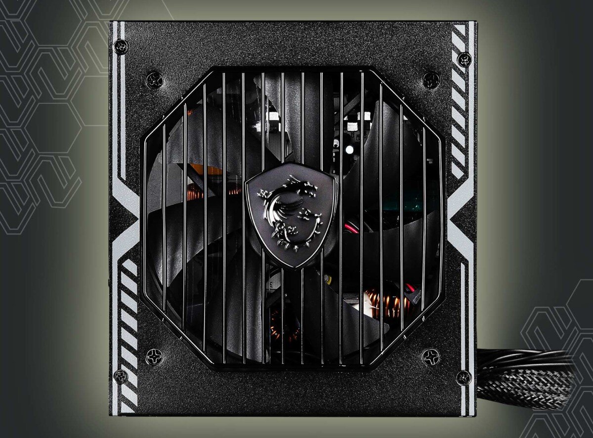 Zasilacz MSI MAG A750BN 750W 80 Plus Bronze PCIe5.0 wentylator głośność praca