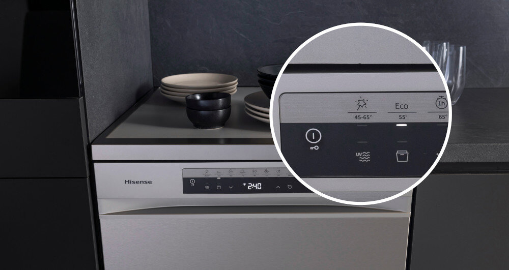 ZMYWARKA HISENSE HS643D90X program EKO ekologiczny mniejsze zużycie wody oszczędność ekologia