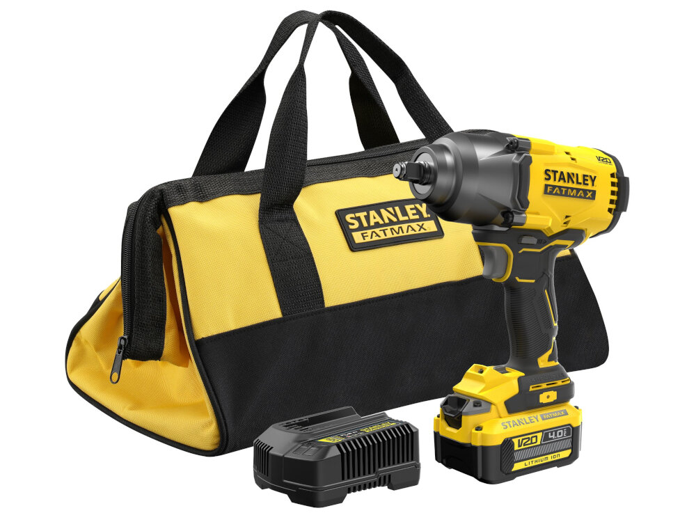 Klucz udarowy STANLEY V20 SFMCF940M1-QW zestaw akumulator ladowarka torba dokumentacja