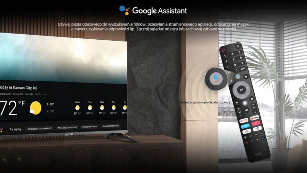 Telewizor CHIQ L40QG7L - aststent google
