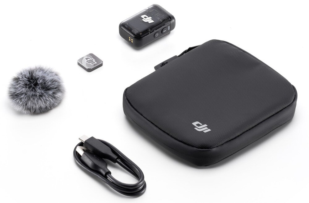 Nadajnik DJI Mic 2 Czarny zestaw opakowanie