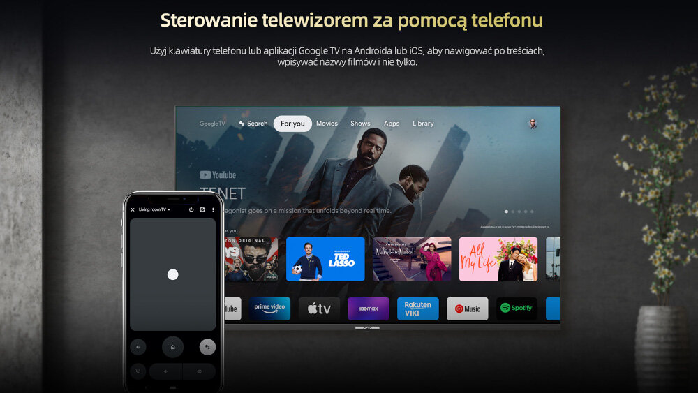 Telewizor CHIQ QM8V - telefon