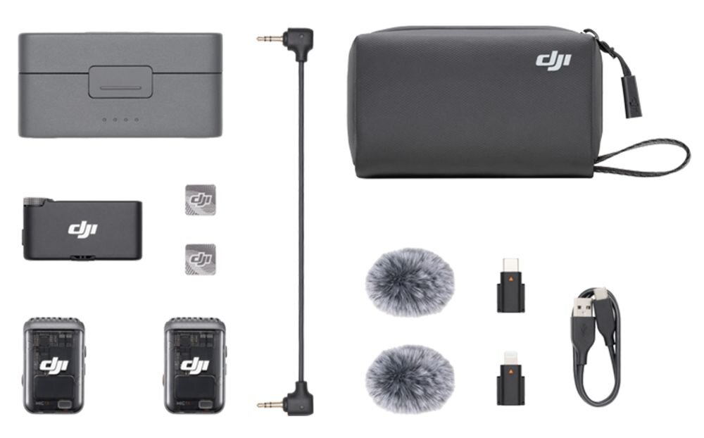 System bezprzewodowy DJI Mic 2 nagrywanie łączność ładowanie jakość audio komunikacja złącza zestaw vlogi