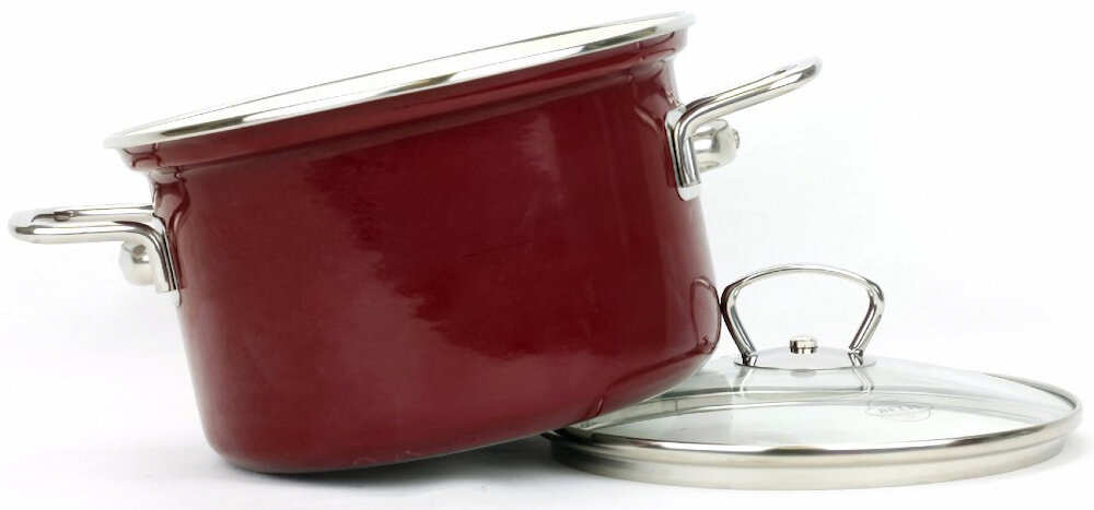 Garnek BELIS Eco Ceramic 18 cm materiały neutralne do jedzenia powierzchnia emaliowana zdrowe posiłki trwałe ekologiczne spełnienie oczekiwań świadomych konsumentów funkcjonalność troska o zdrowie i środowisko