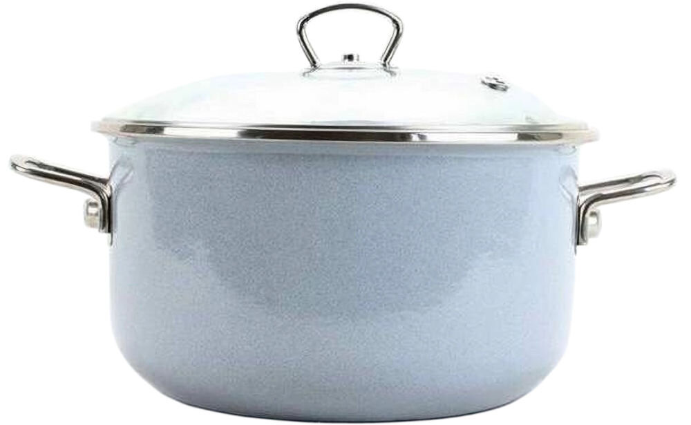 Garnek BELIS Premium 20 cm Szary emaliowana powierzchnia garnka zdrowe naturalne potrawy pełnia smaku i aromatu bezpieczne dla żywnosci nie wpływają na jakośc do różnorodnych dań uniwersalność wszystkie rodzaje kuchenek indukcyjne codzienne gotowanie wymagające kulinarne eksperymenty 