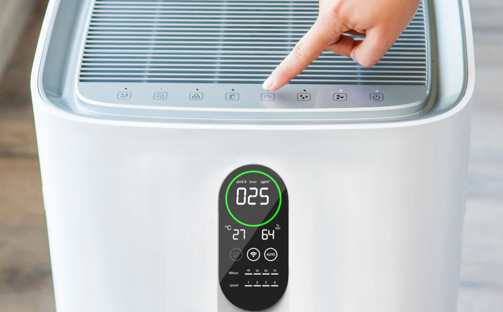 Oczyszczacz powietrza WEBBER AP9900 Jumbo sensor zanieczyszczeń wykrywanie najmniejszych cząsteczek automatyczne dostosowanie ustawień najwyższa jakość powietrza świeże zdrowe powietrze