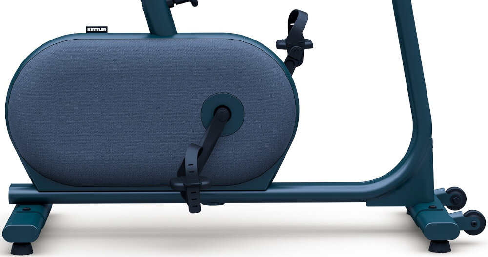 Rower indukcyjny KETTLER Hoi Ride+ swietna jakosc wykonania minimalistyczny wyglad panele boczne z tkaniny odporna na zabrudzenia rolki waga maszyny 41 kg