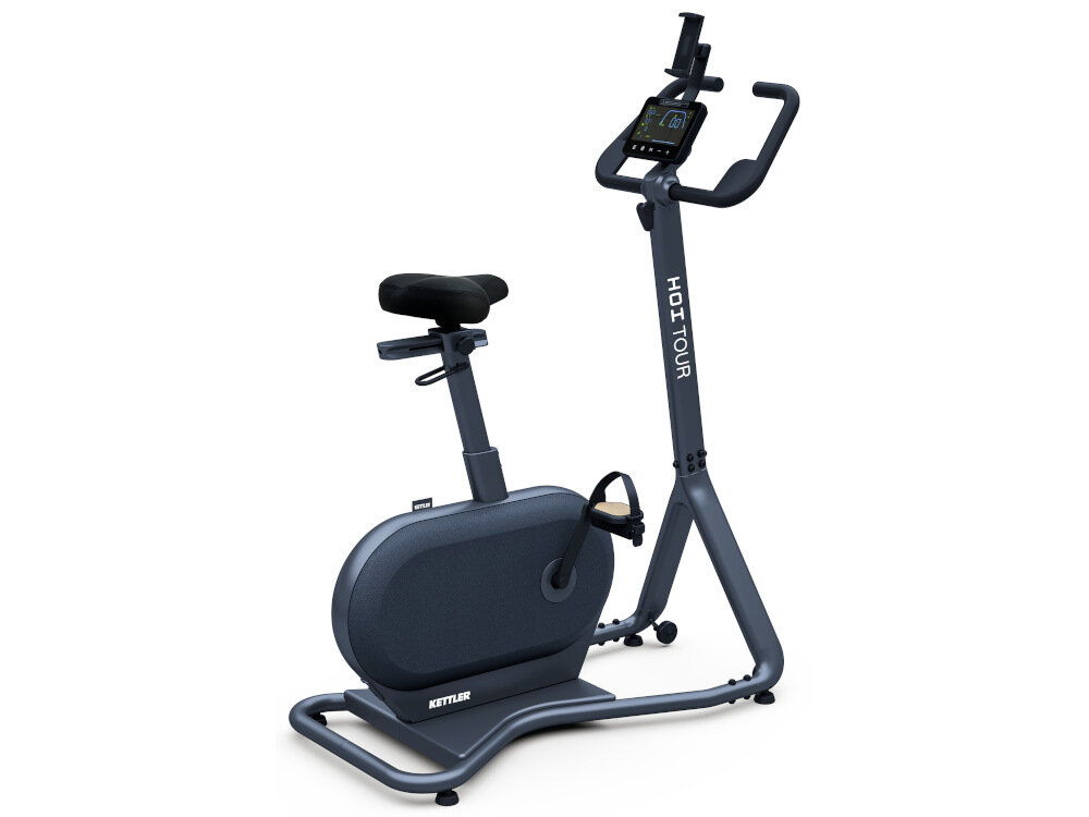 Rower indukcyjny KETTLER Hoi Tour Szary Zaprojektowany z dbaloscia o najmniejszy szczegol 20 stopni regulacji opory sterowany za pomoca komputera