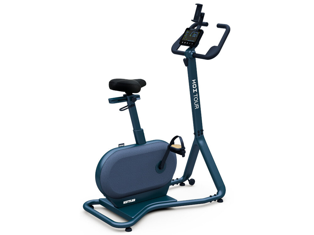 Rower indukcyjny KETTLER Hoi Tour Granatowy Zaprojektowany z dbaloscia o najmniejszy szczegol 20 stopni regulacji opory sterowany za pomoca komputera