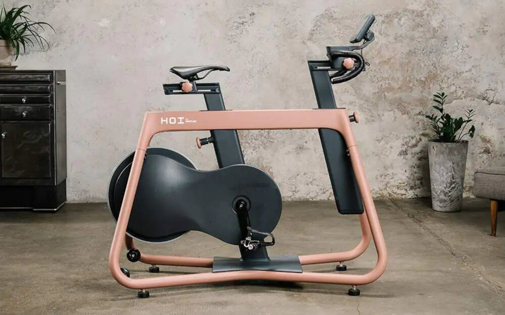 Rower spinningowy KETTLER Hoi Frame Brązowy unikatowy design wysokiej jakosci aluminiowa konstrukcja geometryczna rama