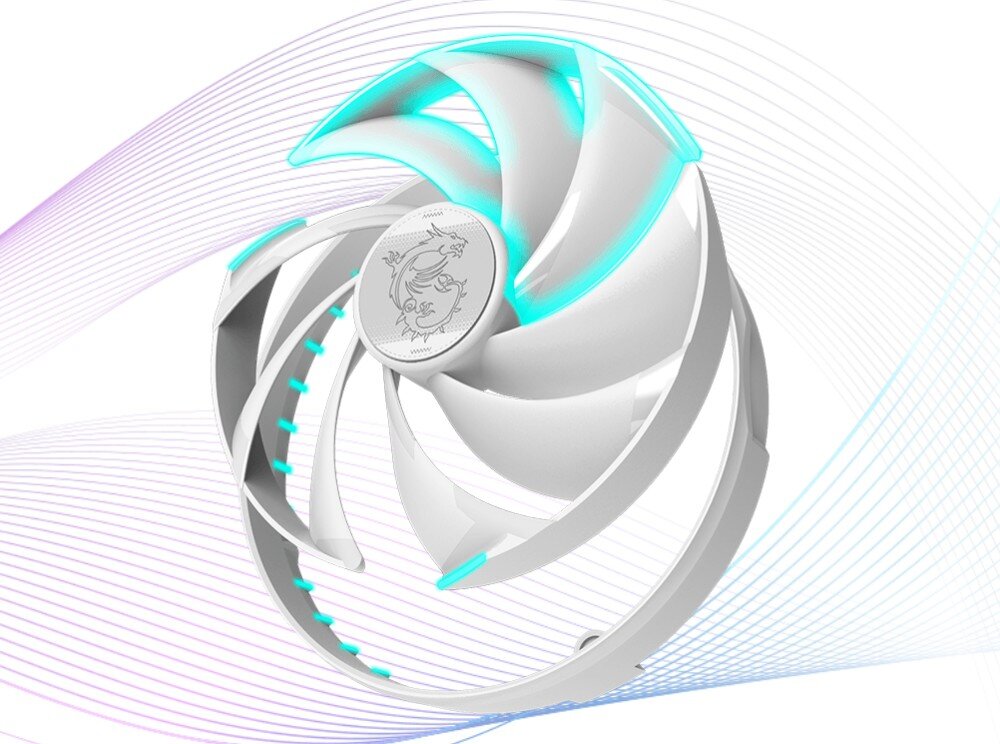 Karta graficzna MSI GeForce RTX 4080 Super Gaming X Slim White 16GB DLSS 3 chłodzenie temperatura