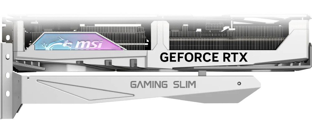 Karta graficzna MSI GeForce RTX 4070 Ti Super Gaming X Slim 16GB DLSS 3 wspornik wzmocnienie
