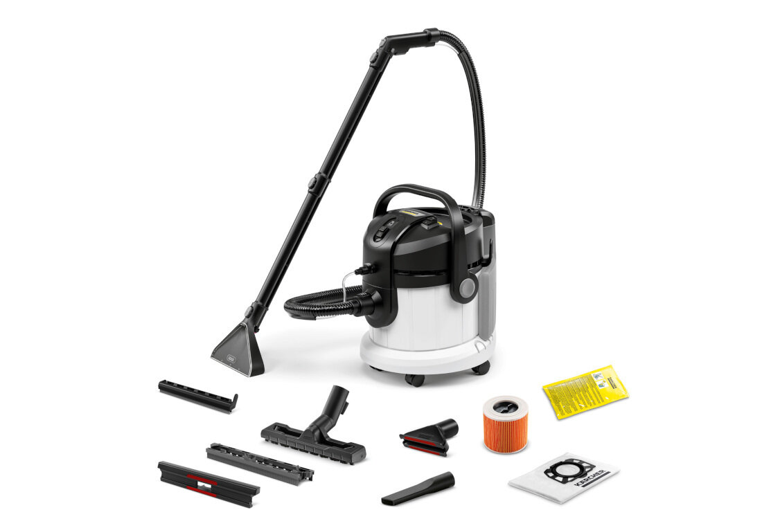 Odkurzacz piorący KARCHER SE 4 Plus Special 1.081-171.0 zestaw akcesoria komplet wyposazenie