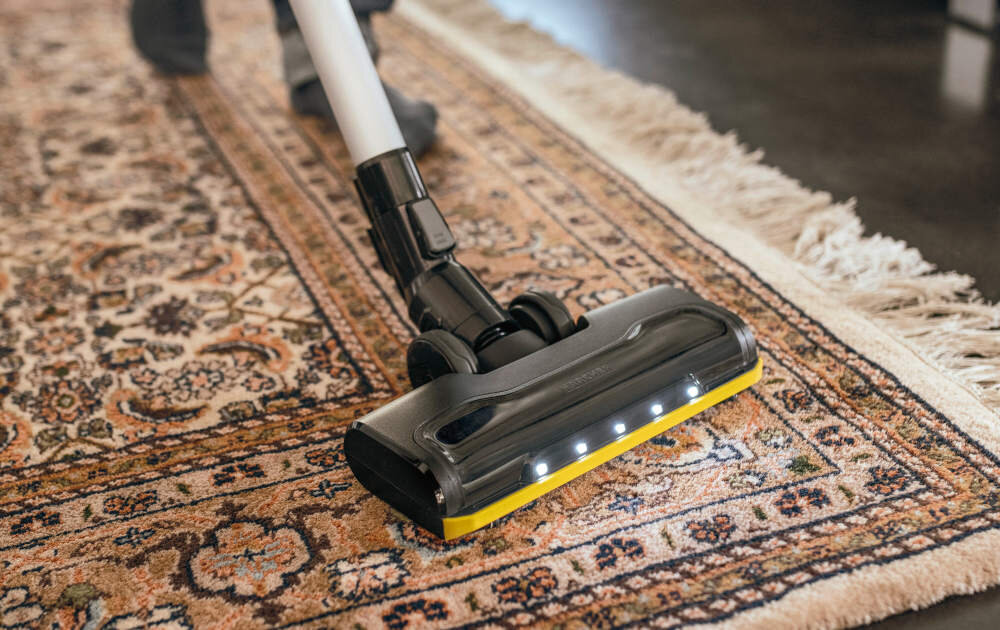 Odkurzacz KARCHER VC 6 Cordless Premium ourFamily 1.198-677.0 Wygoda użytkownika system opróżniania zbiornika tryb Boost oświetlenie LED